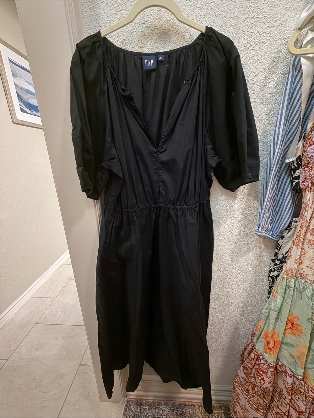 Black Gap poplin dress